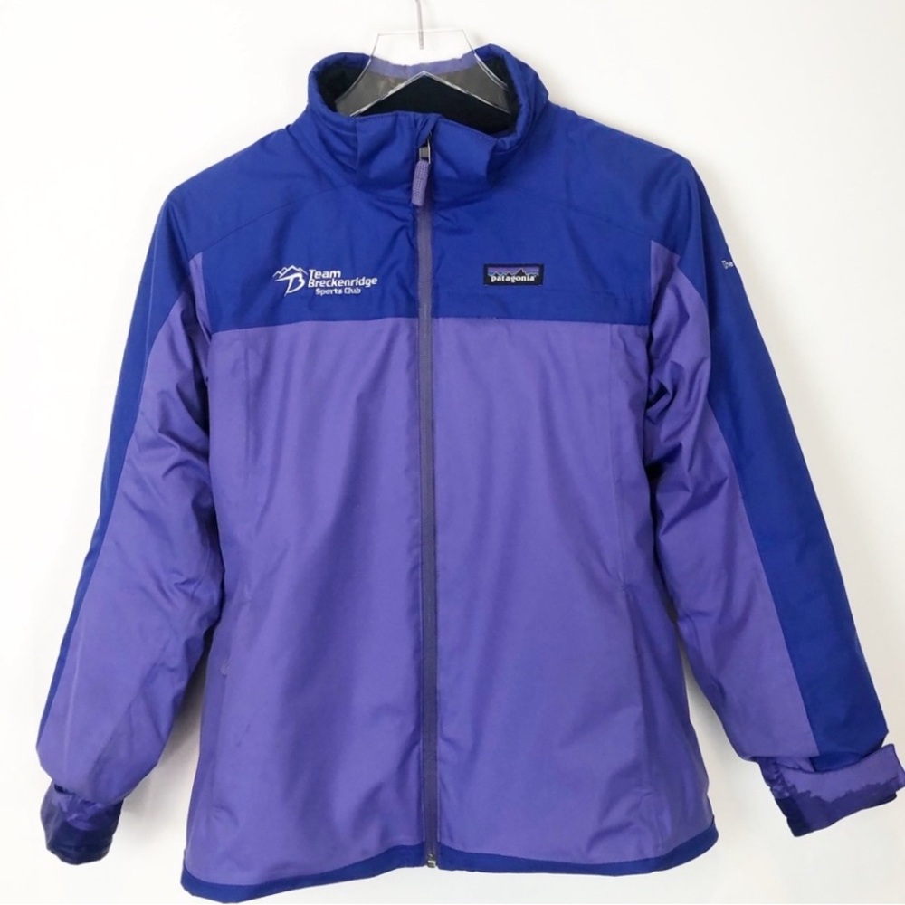 Patagonia Purple Blue Breckenridge Ski Jacket Insulated Girls XL